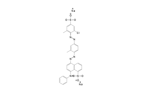 1-Naphthalenesulfonic acid, 5-[[4-[(2-chloro-6-methyl-4-sulfophenyl)azo]-2-methylphenyl]azo]-8-(phenylamino)-, disodium salt