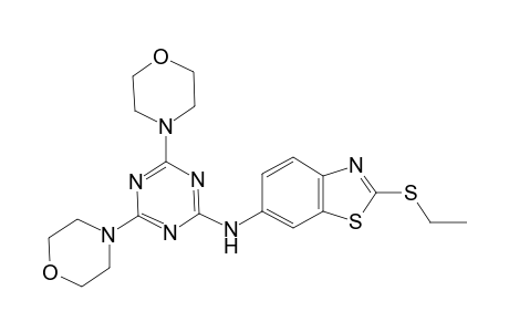 (4,6-dimorpholino-s-triazin-2-yl)-[2-(ethylthio)-1,3-benzothiazol-6-yl]amine