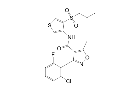 3-(2-chloro-6-fluorophenyl)-5-methyl-N-[4-(propylsulfonyl)-3-thienyl]-4-isoxazolecarboxamide