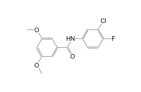 N-(3-chloro-4-fluorophenyl)-3,5-dimethoxybenzamide