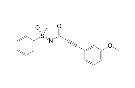 3-(3-Methoxyphenyl)-N-[methyl(oxo)(phenyl)-lamda6-sulfaneylidene]propiolamide
