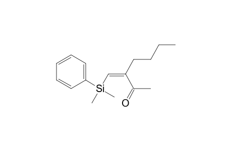 2-Heptanone, 3-[(dimethylphenylsilyl)methylene]-, (Z)-