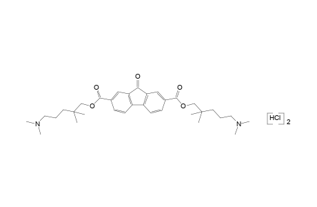 9-oxofluorene-2,7-dicarboxylic acid, bis[2,2-dimethyl-5-(dimethylamino)pentyl]ester, dihydrochloride