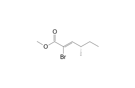 (S,Z)-2-BROMO-4-METHYLHEX-2-ENOIC-ACID-METHYLESTER