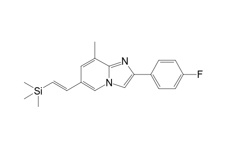 2-(p-Fluorophenyl)-8-methyl-6-[2'-(trimethylsilyl)ethenyl]-imidazo[1,2-a]pyridine