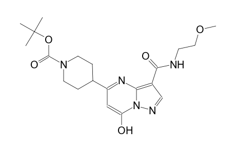 1-piperidinecarboxylic acid, 4-[7-hydroxy-3-[[(2-methoxyethyl)amino]carbonyl]pyrazolo[1,5-a]pyrimidin-5-yl]-, 1,1-dimethylethyl