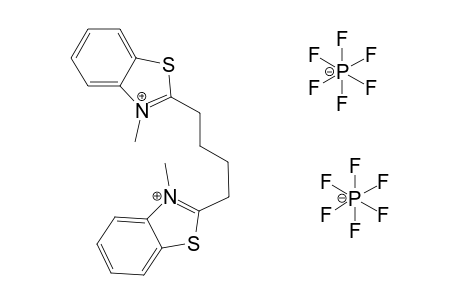 Butane-1,4-bis-(3-methyl-benzothiazol-3-ium) hexafluorophosphate salt