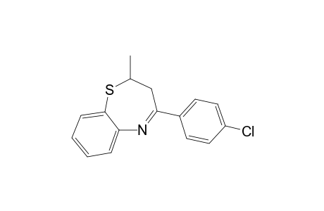 1,5-Benzothiazepine, 4-(4-chlorophenyl)-2,3-dihydro-2-methyl-