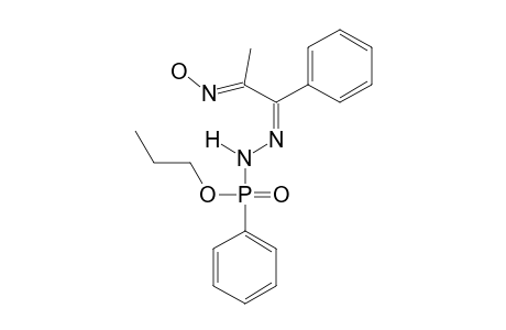 O-PROPYLPHENYL-2-(1-PHENYL-2-OXOPROPYLIDENE)-PHOSPHONOHYDRAZIDO-OXIME