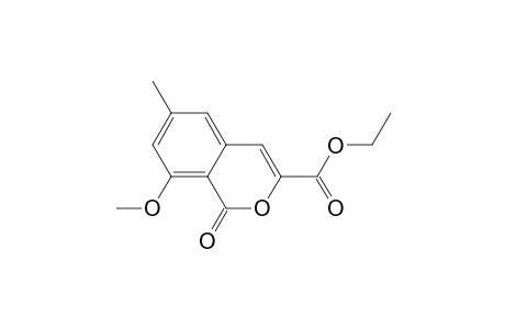 1H-2-Benzopyran-3-carboxylic acid, 8-methoxy-6-methyl-1-oxo-, ethyl ester