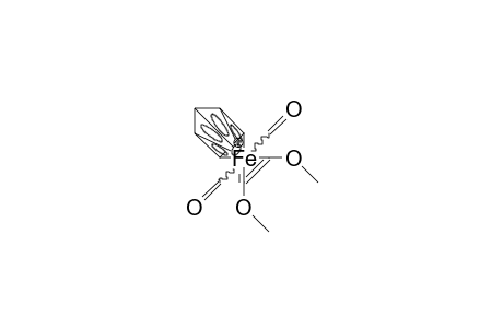 /.eta.-5/-Cyclopentadienyl-(/.eta.-2/-cis-1,2-dimethoxy-ethene) iron dicarbonyl cation