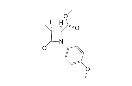 (2S,3S)-1-(4-methoxyphenyl)-3-methyl-4-oxo-2-azetidinecarboxylic acid methyl ester