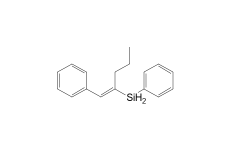 (E)-Phenyl(1-phenylpent-1-en-2-yl)silane