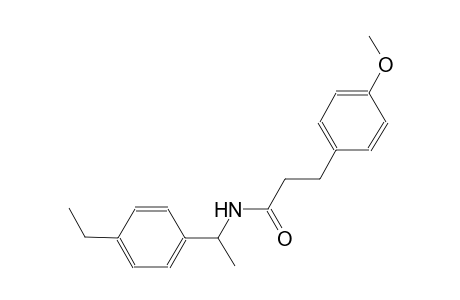 N-[1-(4-ethylphenyl)ethyl]-3-(4-methoxyphenyl)propanamide