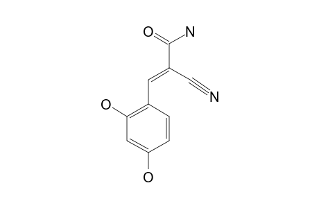 2-CYANO-3-(2,4-DIHYDROXYPHENYL)-PROP-2-ENE-1-CARBOXAMIDE