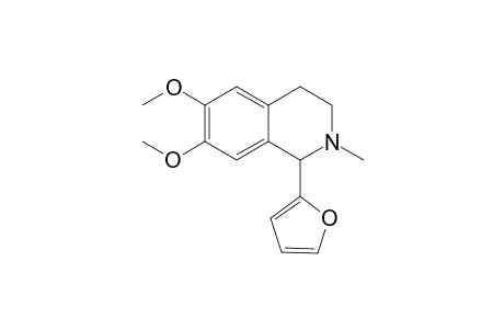 1-(2'-Furyl)-6,7-dimethoxy-2-methyl-1,2,3,4-tetrahydroisoquinoline