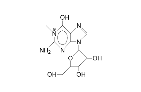 1-Methyl-guanoside cation
