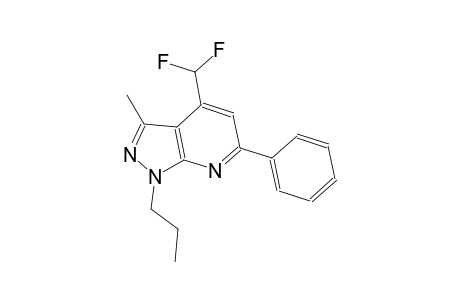 1H-pyrazolo[3,4-b]pyridine, 4-(difluoromethyl)-3-methyl-6-phenyl-1-propyl-