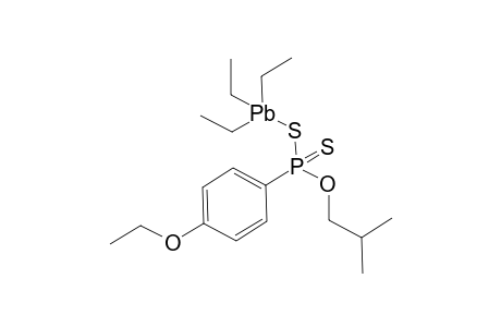 O-isobutyl S-(triethylplumbyl) (4-ethoxyphenyl)phosphonodithioate