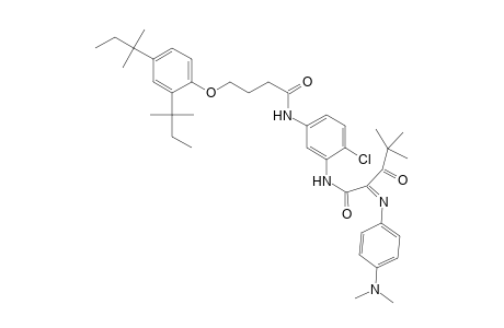 Pentanamide, N-[5-[[4-[2,4-bis(1,1-dimethylpropyl)phenoxy]-1-oxobutyl]amino]-2-chlorophenyl]-2-[[4-(dimethylamino)phenyl]imino]-4,4-dimethyl-3-oxo-