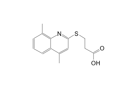 propanoic acid, 3-[(4,8-dimethyl-2-quinolinyl)thio]-
