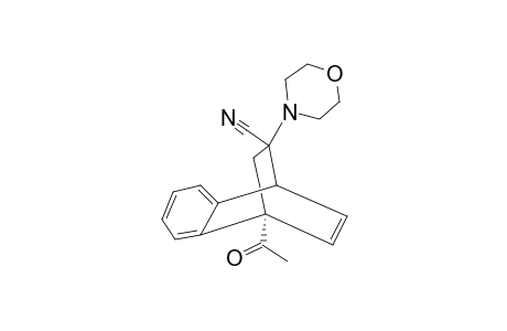 REL-(1R,4R,9R)-1-ACETYL-1,4-DIHYDRO-9-MORPHOLINO-1,4-ETHANO-NAPHTHALENE-9-CARBONITRILE