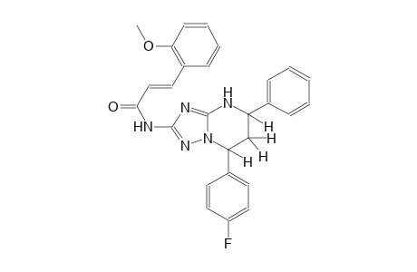 (2E)-N-[7-(4-fluorophenyl)-5-phenyl-4,5,6,7-tetrahydro[1,2,4]triazolo[1,5-a]pyrimidin-2-yl]-3-(2-methoxyphenyl)-2-propenamide