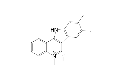 5,8,9-Trimethyl-11H-indolo[3,2-c]quinolin-5-inium Iodide