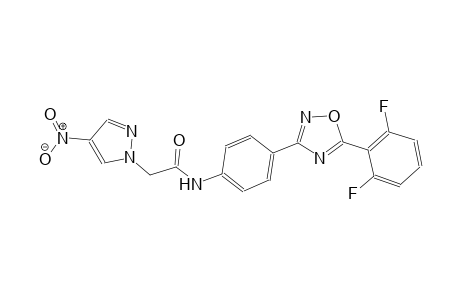 N-{4-[5-(2,6-difluorophenyl)-1,2,4-oxadiazol-3-yl]phenyl}-2-(4-nitro-1H-pyrazol-1-yl)acetamide