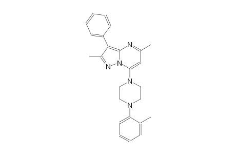 2,5-dimethyl-7-[4-(2-methylphenyl)-1-piperazinyl]-3-phenylpyrazolo[1,5-a]pyrimidine