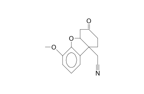 (4AS*,9bR*)-9b-cyanomethyl-6-methoxy-1,4,4a,9b-tetrahydro-dibenzofuran-3(2H)one