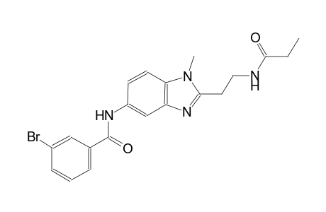 3-bromo-N-{1-methyl-2-[2-(propionylamino)ethyl]-1H-benzimidazol-5-yl}benzamide