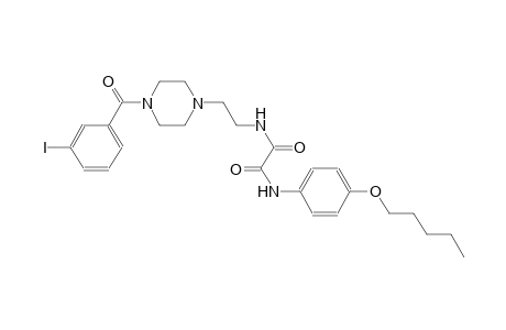 ethanediamide, N~1~-[2-[4-(3-iodobenzoyl)-1-piperazinyl]ethyl]-N~2~-[4-(pentyloxy)phenyl]-
