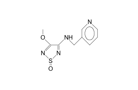 3-Pyridinemethanamine, N-(4-methoxy-1,2,5-thiadiazol-3-yl)-, S-oxide