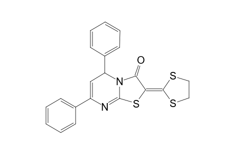 2-(1,3-dithiolan-2-ylidene)-5,7-diphenyl-5H-thiazolo[3,2-a]pyrimidin-3-one