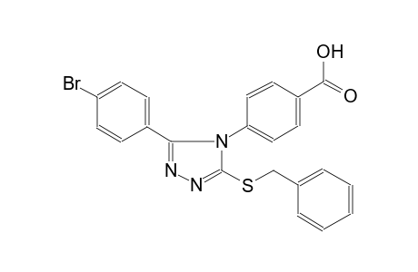 benzoic acid, 4-[3-(4-bromophenyl)-5-[(phenylmethyl)thio]-4H-1,2,4-triazol-4-yl]-