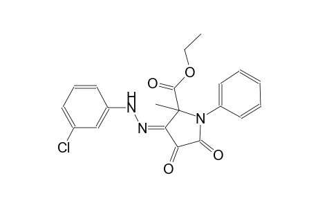 (3E)-3-[(3-chlorophenyl)hydrazinylidene]-2-methyl-4,5-dioxo-1-phenyl-2-pyrrolidinecarboxylic acid ethyl ester