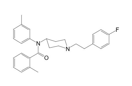 N-(1-[2-(4-Fluorophenyl)ethyl]piperidin-4-yl)-N-3-methylphenyl-2-methylbenzamide
