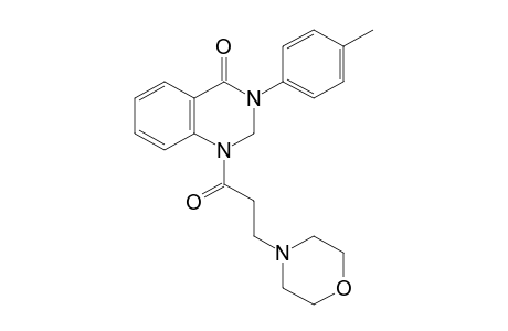 2,3-DIHYDRO-1-(3-MORPHOLINOPROPIONYL)-3-p-TOLYL-4(1H)-QUINAZOLINONE