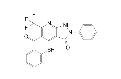 2-Phenyl-5-(2-sulfanylbenzoyl)-6-(trifluoromethyl)-1,2-dihydropyrazolo[3,4-b]pyridin-3-one