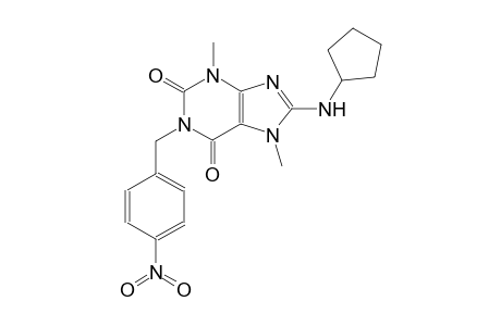 8-(cyclopentylamino)-3,7-dimethyl-1-(4-nitrobenzyl)-3,7-dihydro-1H-purine-2,6-dione