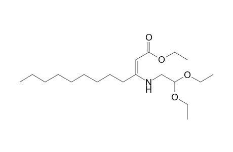 Ethyl 3-[(2,2-Diethoxyethyl)amino]dodec-2-enoate