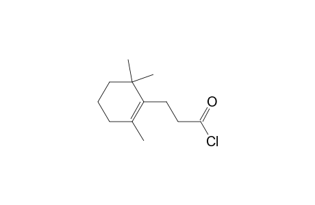 1-Cyclohexene-1-propanoyl chloride, 2,6,6-trimethyl-