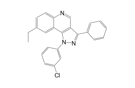 1-(3-chlorophenyl)-8-ethyl-3-phenyl-1H-pyrazolo[4,3-c]quinoline