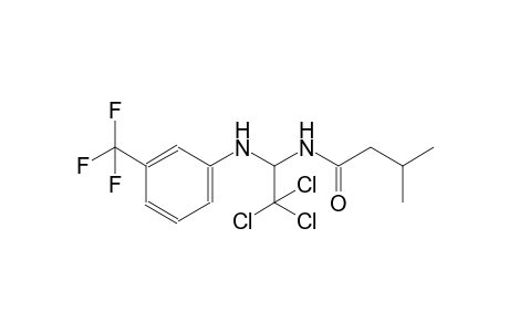 3-methyl-N-{2,2,2-trichloro-1-[3-(trifluoromethyl)anilino]ethyl}butanamide