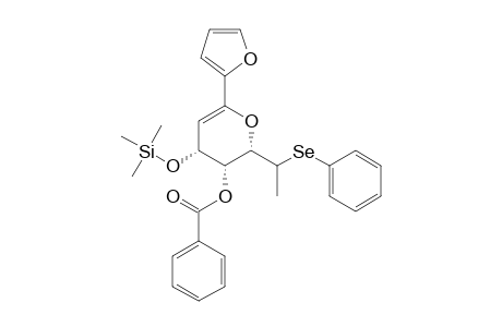 (2S*,3S*,4R*)-3-(Benzoyloxy)-6-(.alpha.-furyl)-2-((1-phenylseleno)-ethyl)-4-((trimethylsilyl)oxy)-2,3-dihydro-4H-pyran
