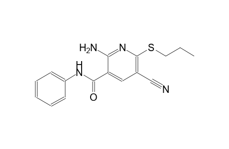 3-pyridinecarboxamide, 2-amino-5-cyano-N-phenyl-6-(propylthio)-