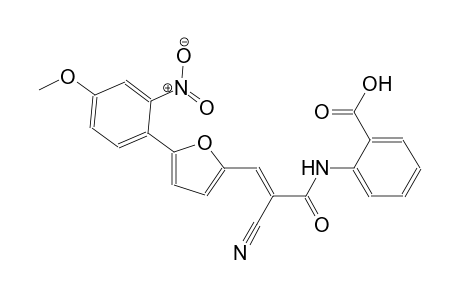 2-({(2E)-2-cyano-3-[5-(4-methoxy-2-nitrophenyl)-2-furyl]-2-propenoyl}amino)benzoic acid