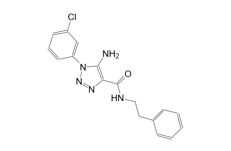 1H-1,2,3-triazole-4-carboxamide, 5-amino-1-(3-chlorophenyl)-N-(2-phenylethyl)-