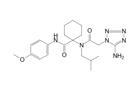 1-[2-(5-azanyl-1,2,3,4-tetrazol-1-yl)ethanoyl-(2-methylpropyl)amino]-N-(4-methoxyphenyl)cyclohexane-1-carboxamide